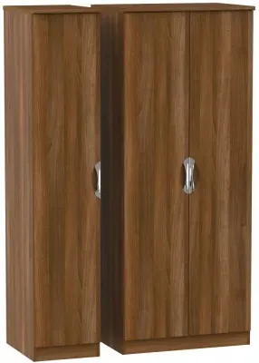 Camden 3 Door Triple Wardrobe - Noche Walnut
