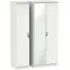 Camden 3 Door Triple Wardrobe with Mirror - Light Grey