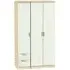 Camden 3-Door Wardrobe with 2 Drawers - Cashmere, Oak