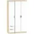 Camden 3-Door Wardrobe with 2 Drawers - White, Oak