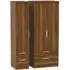 Camden 3-Door Wardrobe with 4 Drawers - Walnut