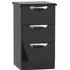 Camden 3 Drawer Bedside Cabinet - Black