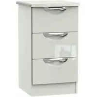 Camden 3 Drawer Bedside Cabinet - Cashmere