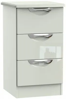Camden 3 Drawer Bedside Cabinet - Cashmere image