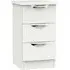 Camden 3 Drawer Bedside Cabinet - Light Grey