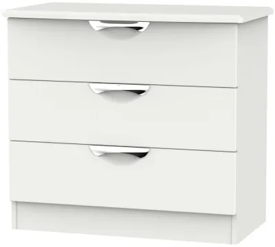 Camden 3 Drawer Chest - Light Grey