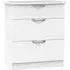 Camden 3 Drawer Deep Chest - White