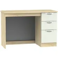 Camden 3 Drawer Desk - Cashmere, Oak Effect