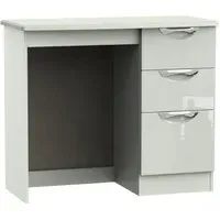 Camden 3 Drawer Single Dressing Table - High Gloss Kaschmir