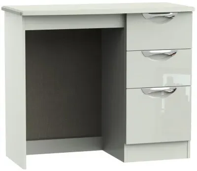 Camden 3 Drawer Single Dressing Table - High Gloss Kaschmir
