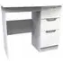 Camden 3 Drawer Single Dressing Table - High Gloss White