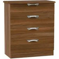 Camden 4 Drawer Chest - Walnut