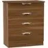 Camden 4 Drawer Chest - Walnut