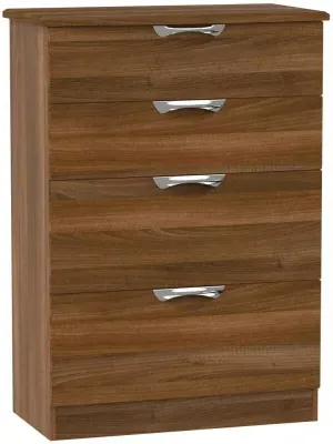 Camden 4 Drawer Deep Chest - Walnut image