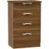 Camden 4 Drawer Midi Chest - Walnut