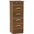 Camden 5 Drawer Narrow Chest - Noche Walnut
