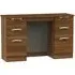 Camden 6 Drawer Double Dressing Table - Noche Walnut