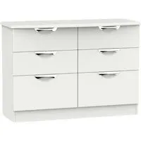 Camden 6 Drawer Midi Chest - Light Grey