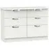Camden 6 Drawer Midi Chest - Light Grey