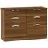 Camden 6 Drawer Midi Chest - Noche Walnut
