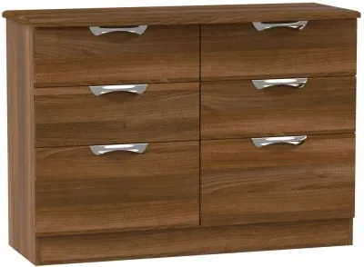 Camden 6 Drawer Midi Chest - Noche Walnut image