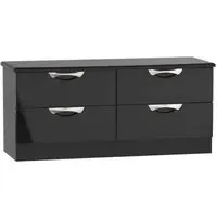 Camden Bed Box with Storage - Black