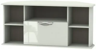 Camden Corner TV Unit with Drawer - Cashmere