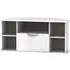 Camden Corner TV Unit with Drawer - White Gloss