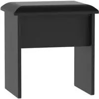 Camden Padded Dressing Stool - Black