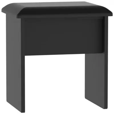 Camden Padded Dressing Stool - Black image