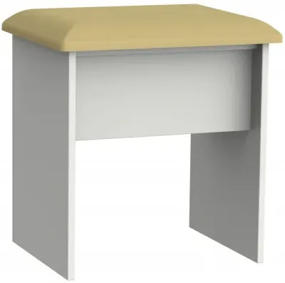Camden Padded Dressing Stool - Light Grey image