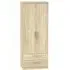 Contrast 2 Door 2 Drawer Wardrobe - Bardolino