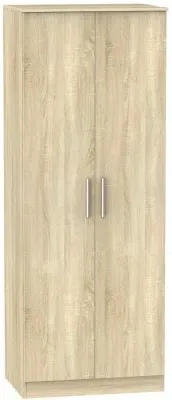 Contrast 2 Door Tall Wardrobe - Bardolino image
