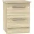 Contrast 2 Drawer Bedside Cabinet - Bardolino