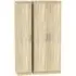 Contrast 3-Door Tall Triple Wardrobe - Bardolino