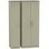 Contrast 3-Door Tall Triple Wardrobe - Mushroom