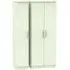 Contrast 3-Door Tall Triple Wardrobe - Vanilla