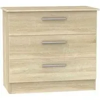 Contrast 3 Drawer Chest - Bardolino