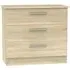 Contrast 3 Drawer Chest - Bardolino
