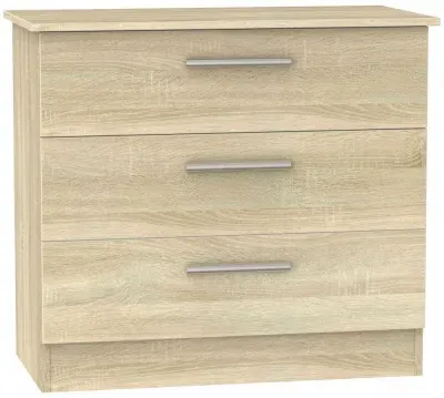 Contrast 3 Drawer Chest - Bardolino image