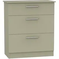 Contrast 3 Drawer Deep Chest - Mushroom