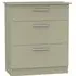 Contrast 3 Drawer Deep Chest - Mushroom