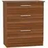 Contrast 3 Drawer Deep Chest - Noche Walnut
