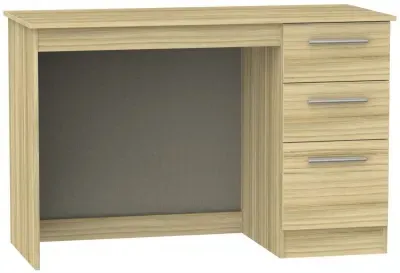 Contrast 3 Drawer Desk - Cocobolo, Oak