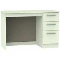 Contrast 3 Drawer Desk - Cream
