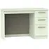 Contrast 3 Drawer Desk - Cream