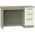 Contrast 3 Drawer Desk - Cream, Mushroom