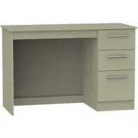 Contrast 3 Drawer Desk - Mushroom