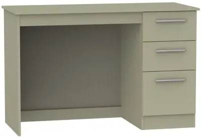 Contrast 3 Drawer Desk - Mushroom