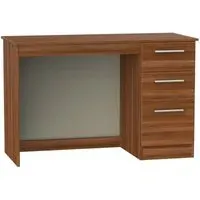 Contrast 3 Drawer Desk - Noche Walnut